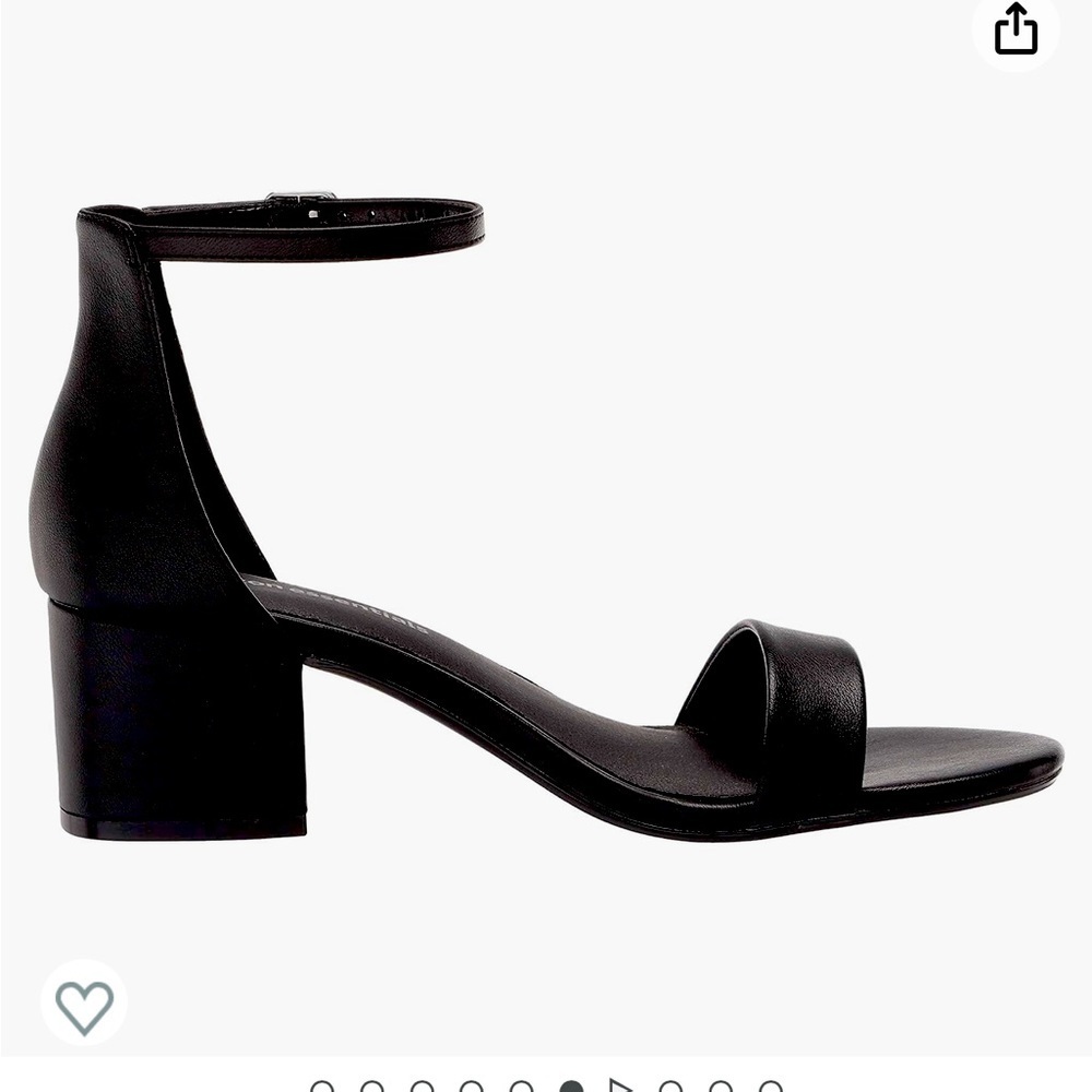 💖 Black Leather Kitten Heels 8 Low Heel Comfortable Shoe LBD NEW NWT Classy